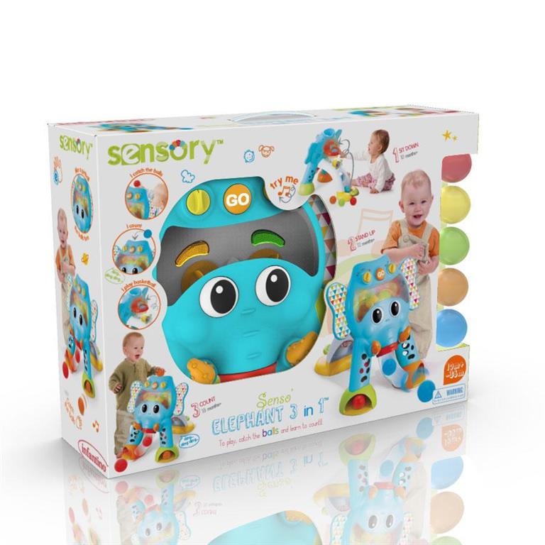 Juguete "estímulos elefante" Infantino - Imagen 7