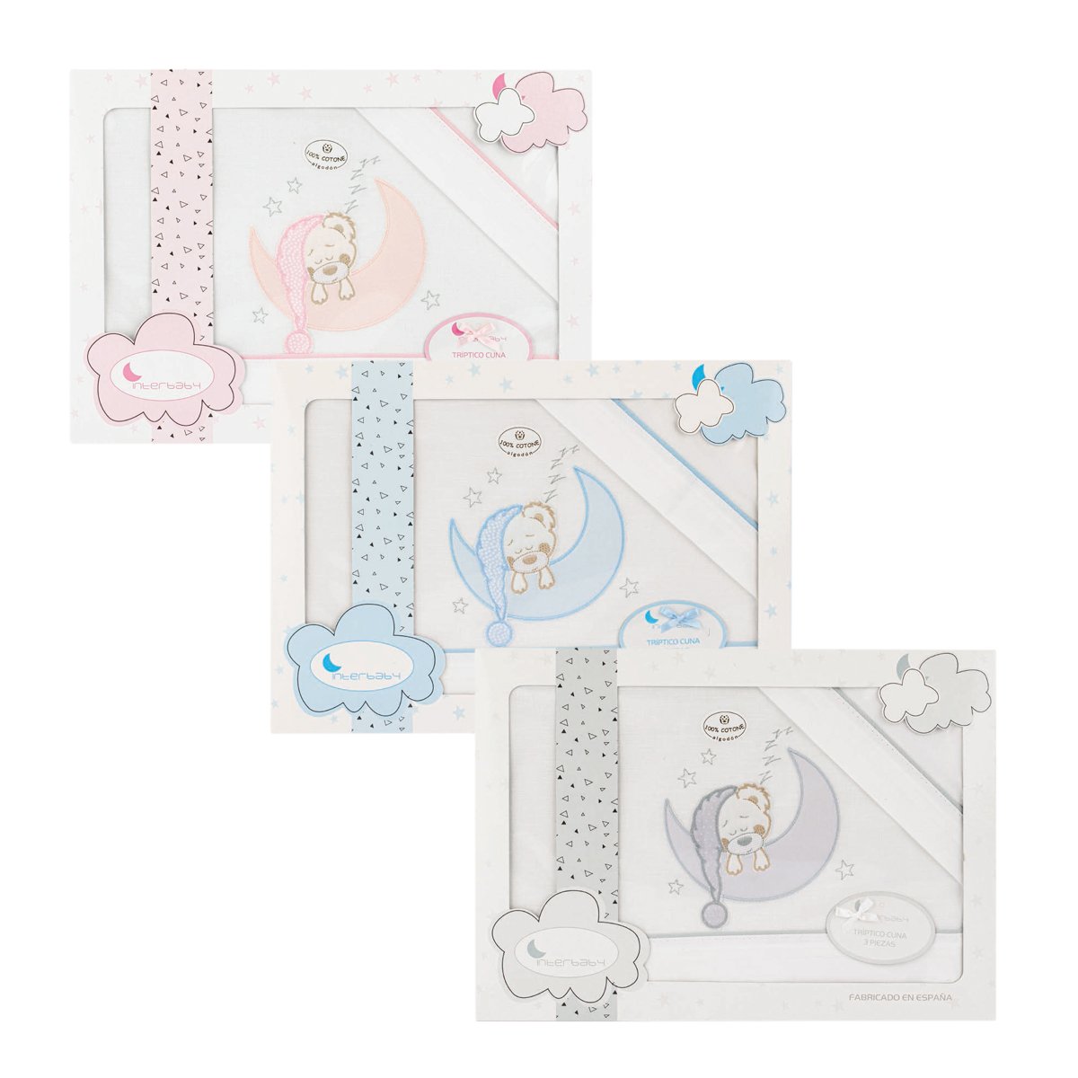 Tríptico Coche "Sleeping" gris Interbaby - Imagen 2