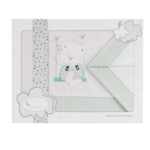 Tríptico Cuna "Oso" Menta Int