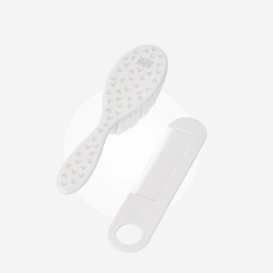 09301-Cepillo y Peine Blanco