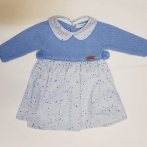 Vestido Punto "Estrellas" azu