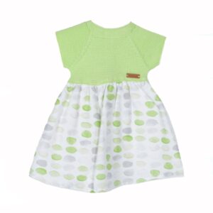 Vestido de Punto y Tela "Fluor" La Ponderosa