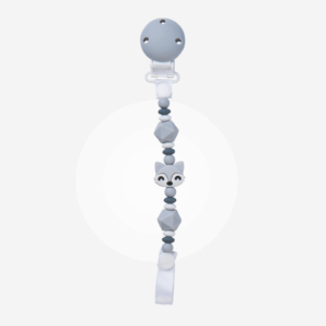 14374-Portachupete Silicona "Foxy" Gris Saro