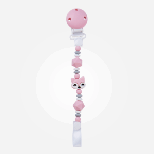 14373-Portachupete Silicona "Foxy" Rosa Saro