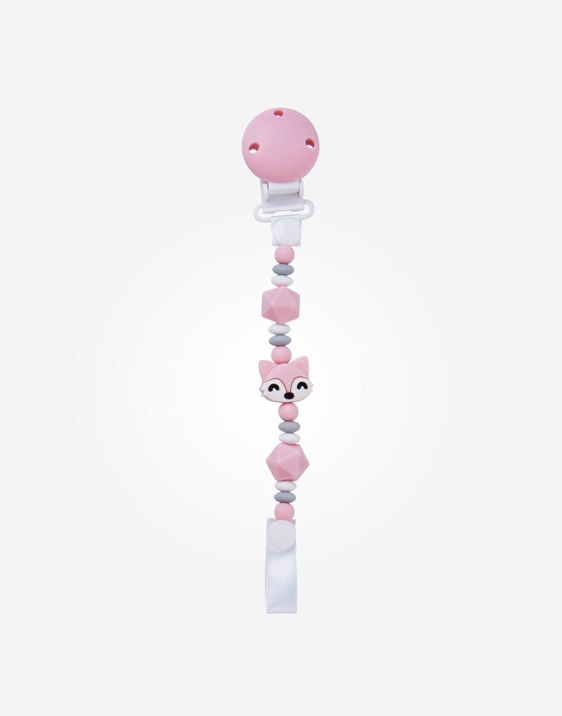 14373-Portachupete Silicona "Foxy" Rosa Saro