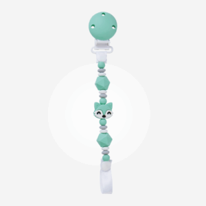 14372-Portachupete Silicona "Foxy" Menta Saro