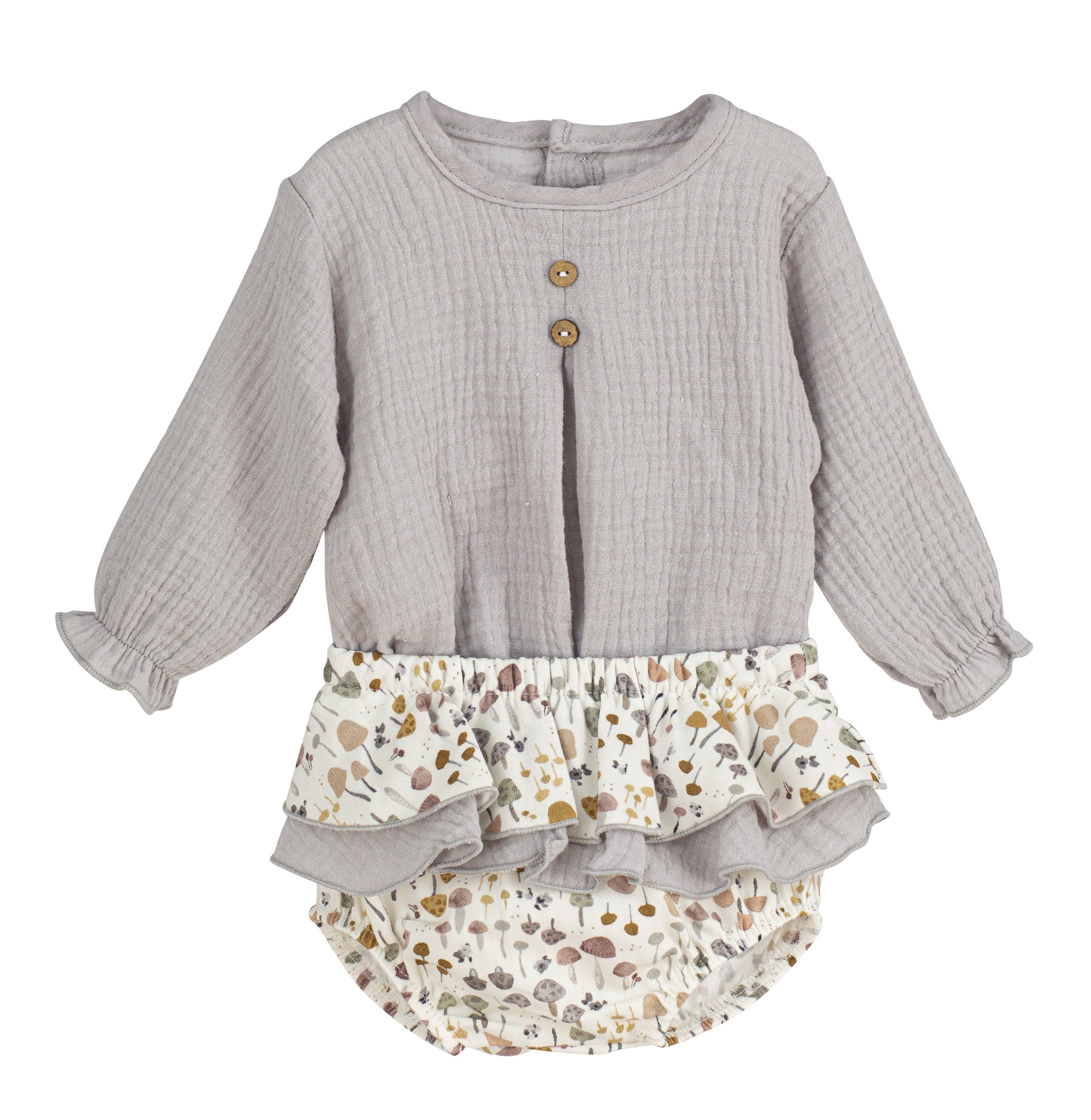 Conjunto Pololo "Módena" gris Calamaro