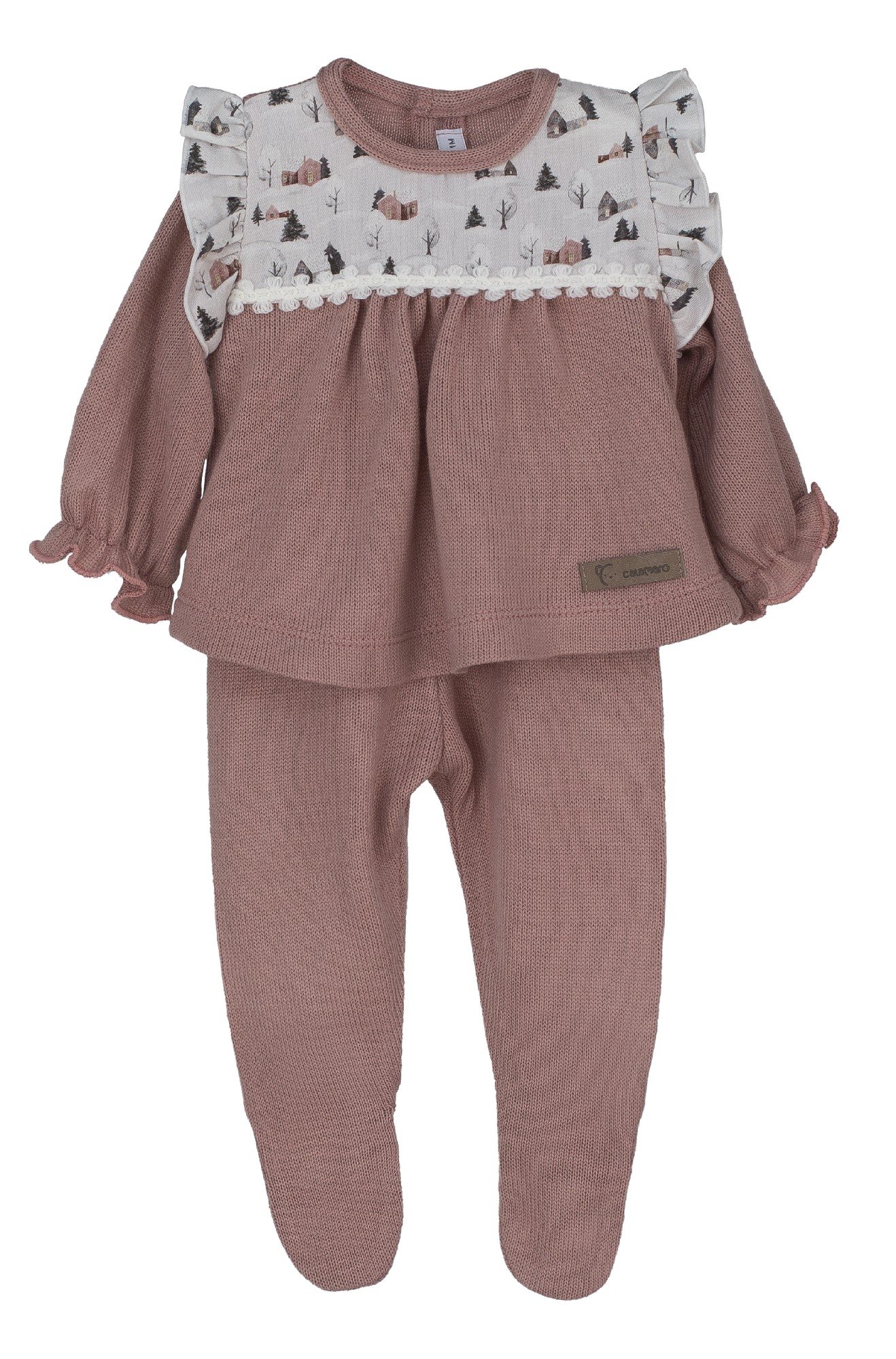 17751-Conjunto Polaina "Terra" rosa Calamaro