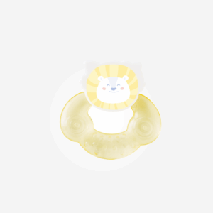 mordedor de agua "animalitos fresquitos" amarillo saro