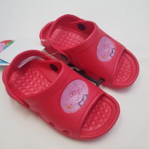 ZUECO ABIERTA PLAYA Y PISCINA ROJO "PEPPA PIG"