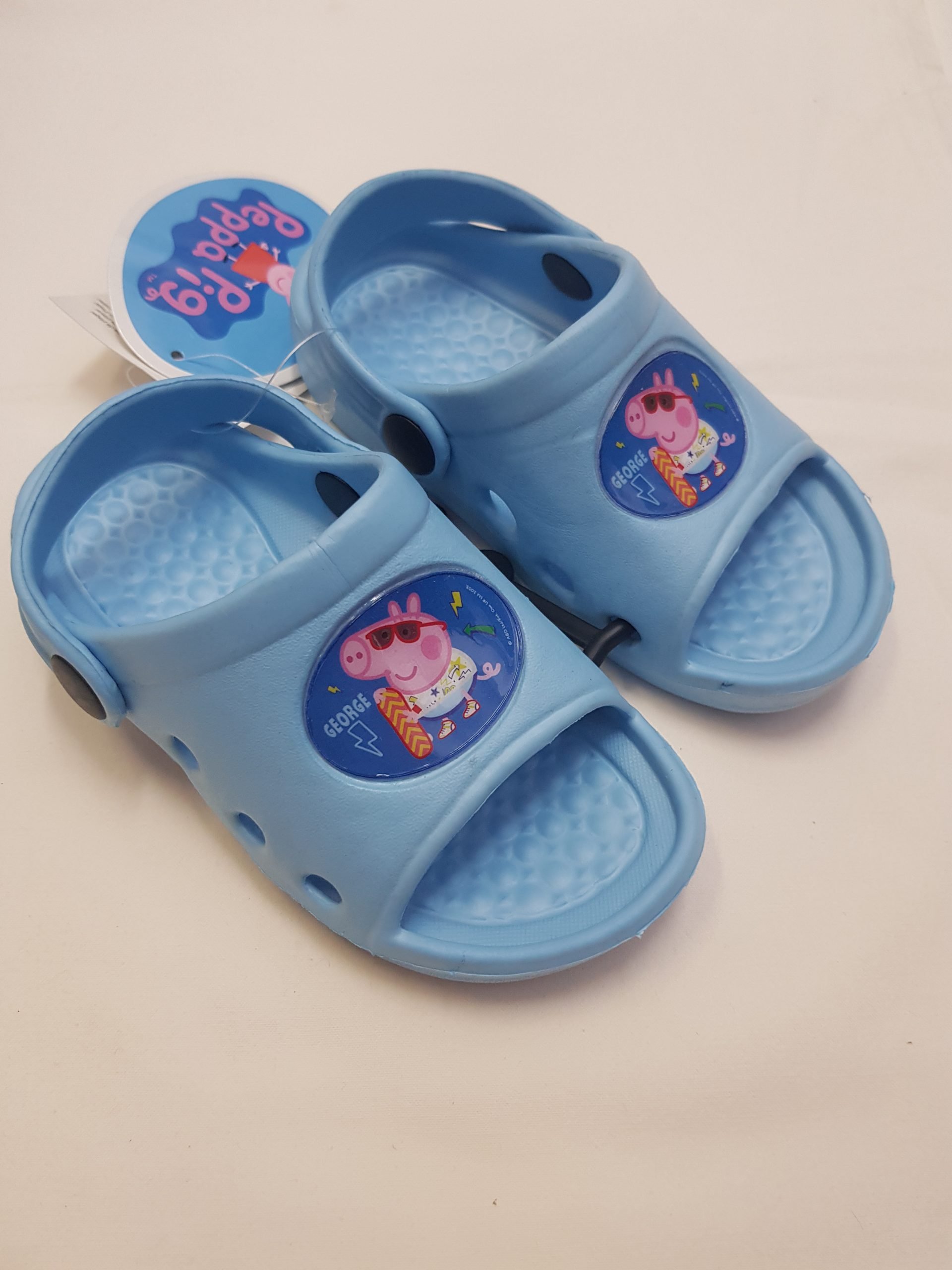 ZUECO ABIERTA PLAYA Y PISCINA AZUL "PEPPA PIG"