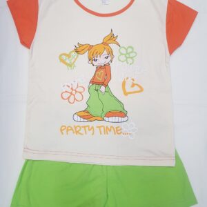 Pijama Corto Naranja "Power Gi