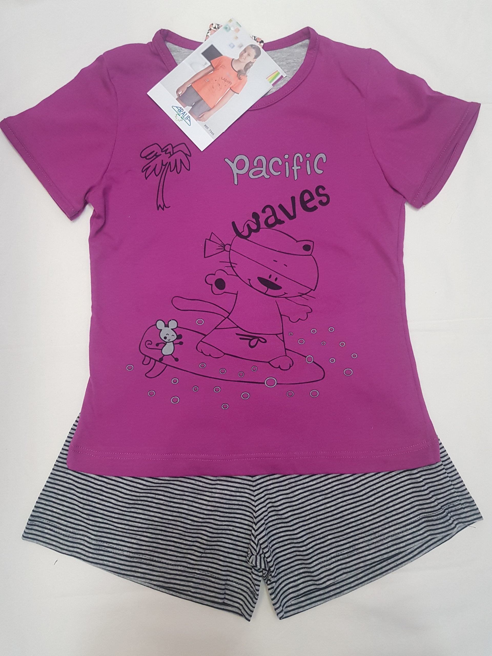 PIJAMA CORTO MALVA "PACIFIC"