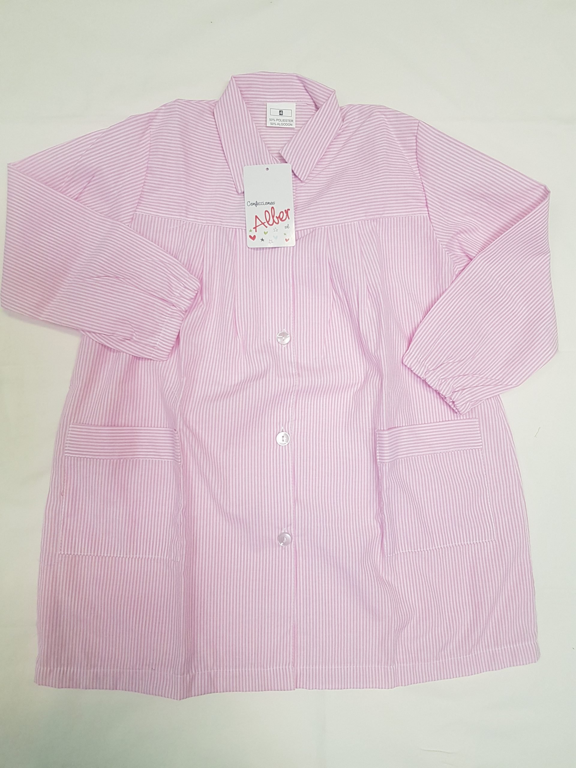 Baby Botones "Rayas" Rosa