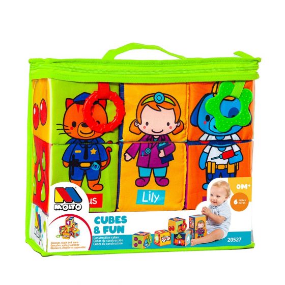 Bloques blandos tela Cubes & Fun Moltó