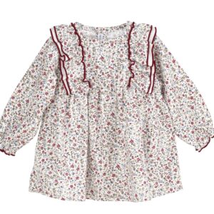 Vestido "Nápoles" granate Cal