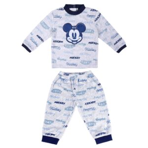 2200008371-Pijama Largo Velour Cotton 2pzs "Mickey Mouse" Cerdá