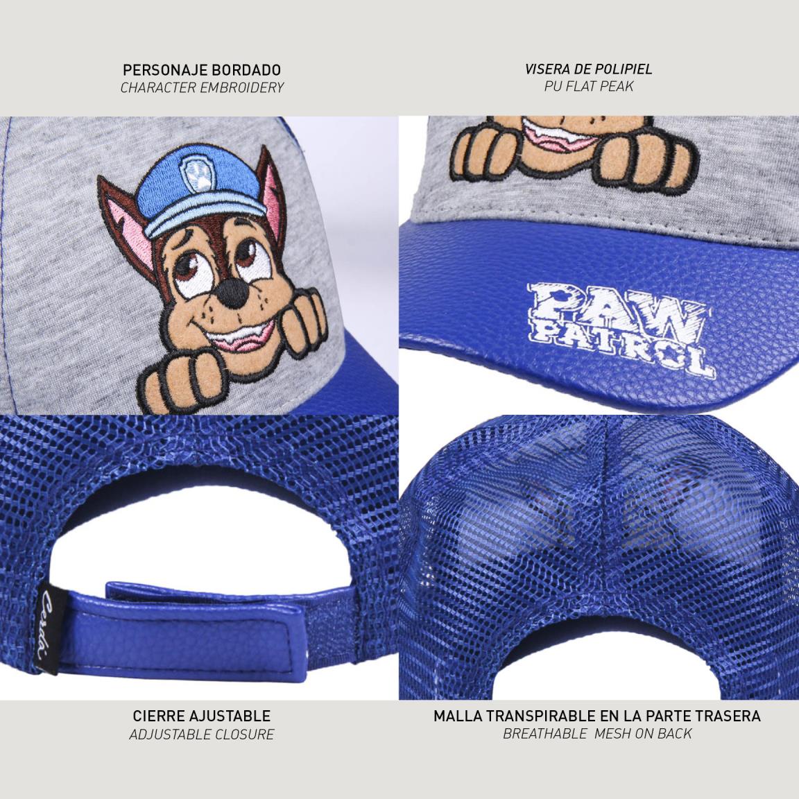 Gorra Visera Curva Bordado "Patrulla Canina" Cerdá - Imagen 4