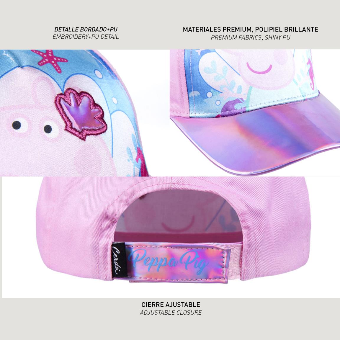 Gorra Visera Curva Iridiscente "Peppa Pig" Cerdá - Imagen 4