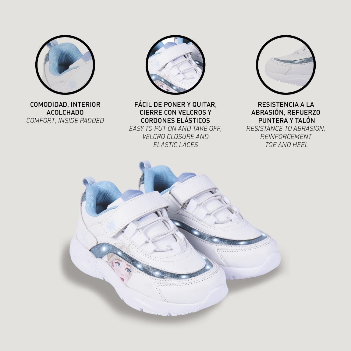 2300004998-Deportiva suela ligera eva con luces "Frozen II" - Imagen 6