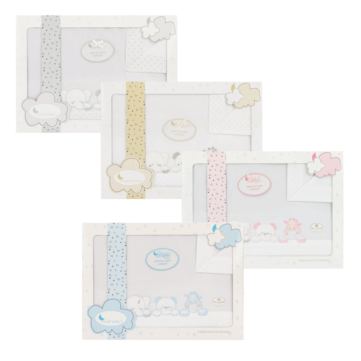 Tríptico Cuna "Three Animals" Interbaby