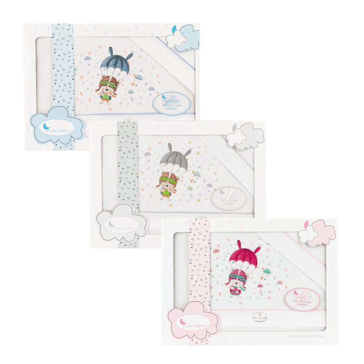 Tríptico Cuna "Paracaídas" Interbaby
