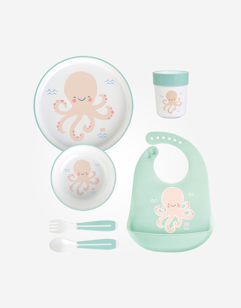 VAJILLA 6 PIEZAS "HAPPY SEA"