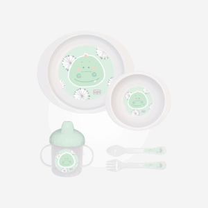 Vajilla Pocket 5piezas "Jungle Party" menta Saro