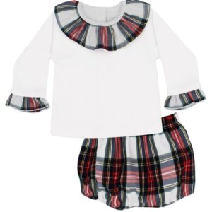 5813W22-Conjunto Pololo Niña "Tomillo" Rojo