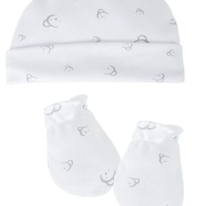 Pack Gorro y Manoplas "Osos" gris Calamaro