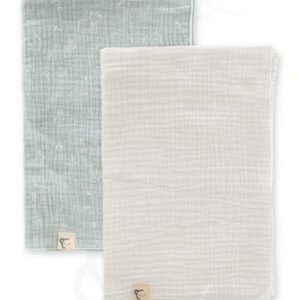 73070_1.jpg 73070-Pack 2 Muselinas "Cone" Mint/Natural 60X60 Calamaro