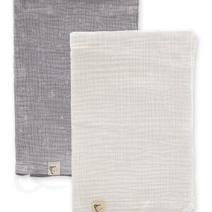 Pack 2 Muselinas "Cone" Gris/Natural 60X60 Calamaro