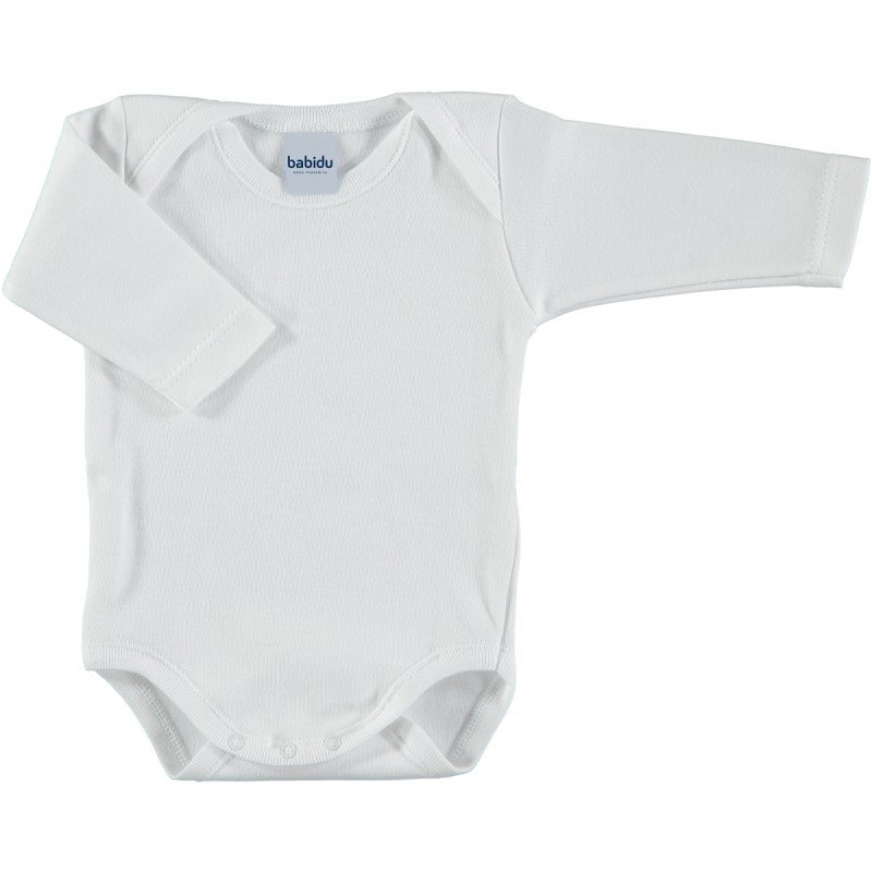 BODY C/AMERICANO MANGA LARGA BLANCO BABIDU