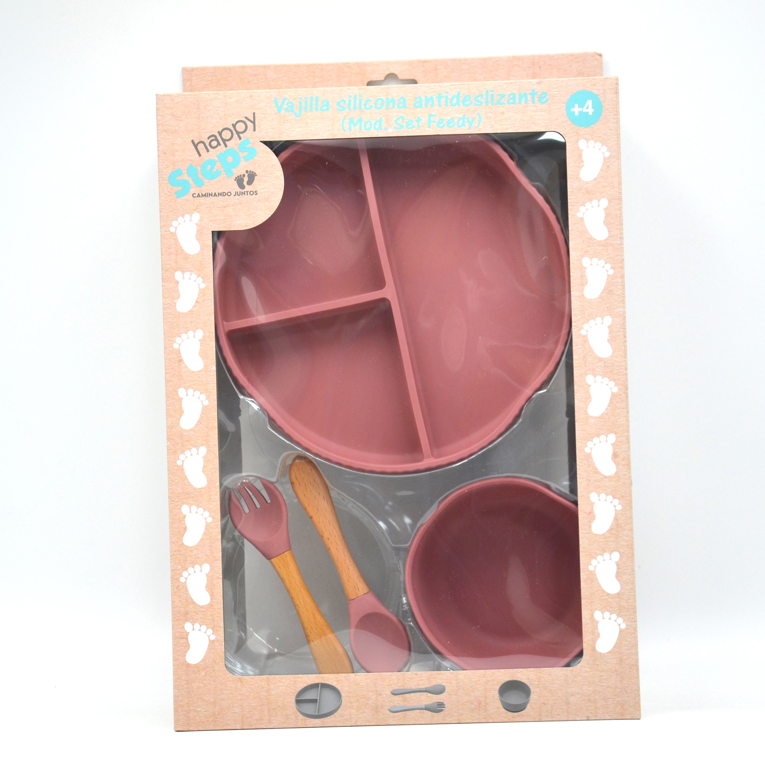 Vajilla Set Freddy Rosa Happy Steps