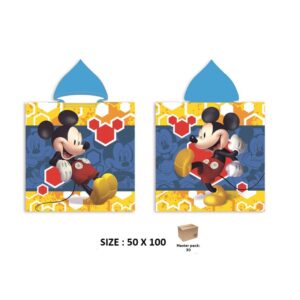 PUZH00018224.jpg Poncho Microfibra "Mickey Mouse"