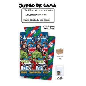PUZH00018332.jpg Juego de Sabanas de Cama de 90cms "Avengers"