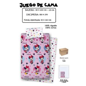 PUZH00018335.jpg Juego de Sabanas de Cama de 90cms "Minnie Mouse"