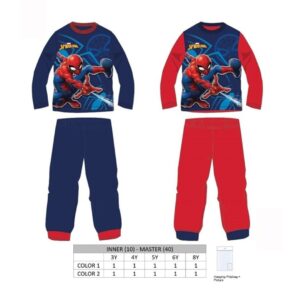 Pijama "Spiderman" Azul Algodón