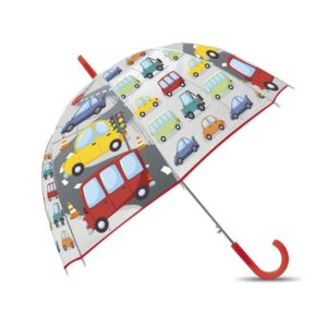 Paraguas Transparente "Coches"