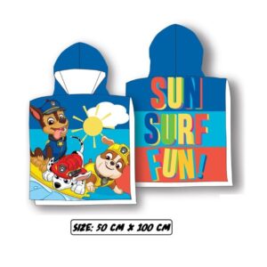 PUZH00019196.jpg Poncho Microfibra "Patrulla Canina" Niño