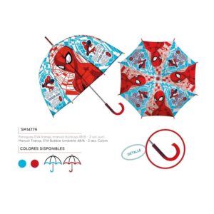 Paraguas Transparente "Spiderman"