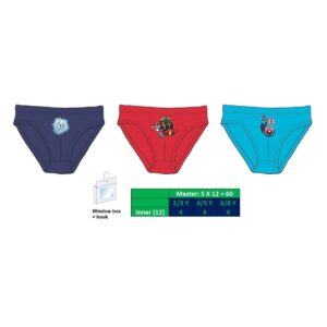 AVE22-2206-Pack 3 Slip "Avengers" Cerdá