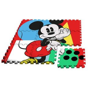Alfombra Puzzle 9 piezas "Mickey Mouse"