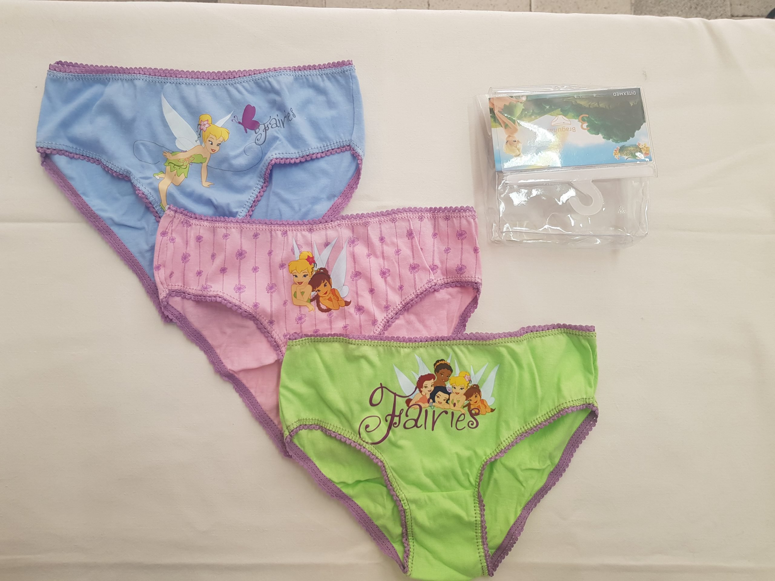 Pack 3 Braguitas "Hadas"