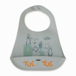 Babero Silicona Plegable "Tuctuc&Friends" Tuc Tuc