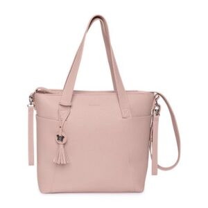Bolso Panera+Cambiador Polipiel "Love" rosa