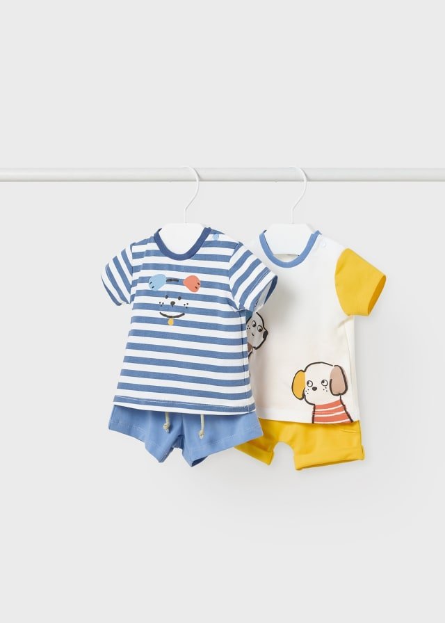 Conjunto 4pzs algodón sostenible niño Mayoral