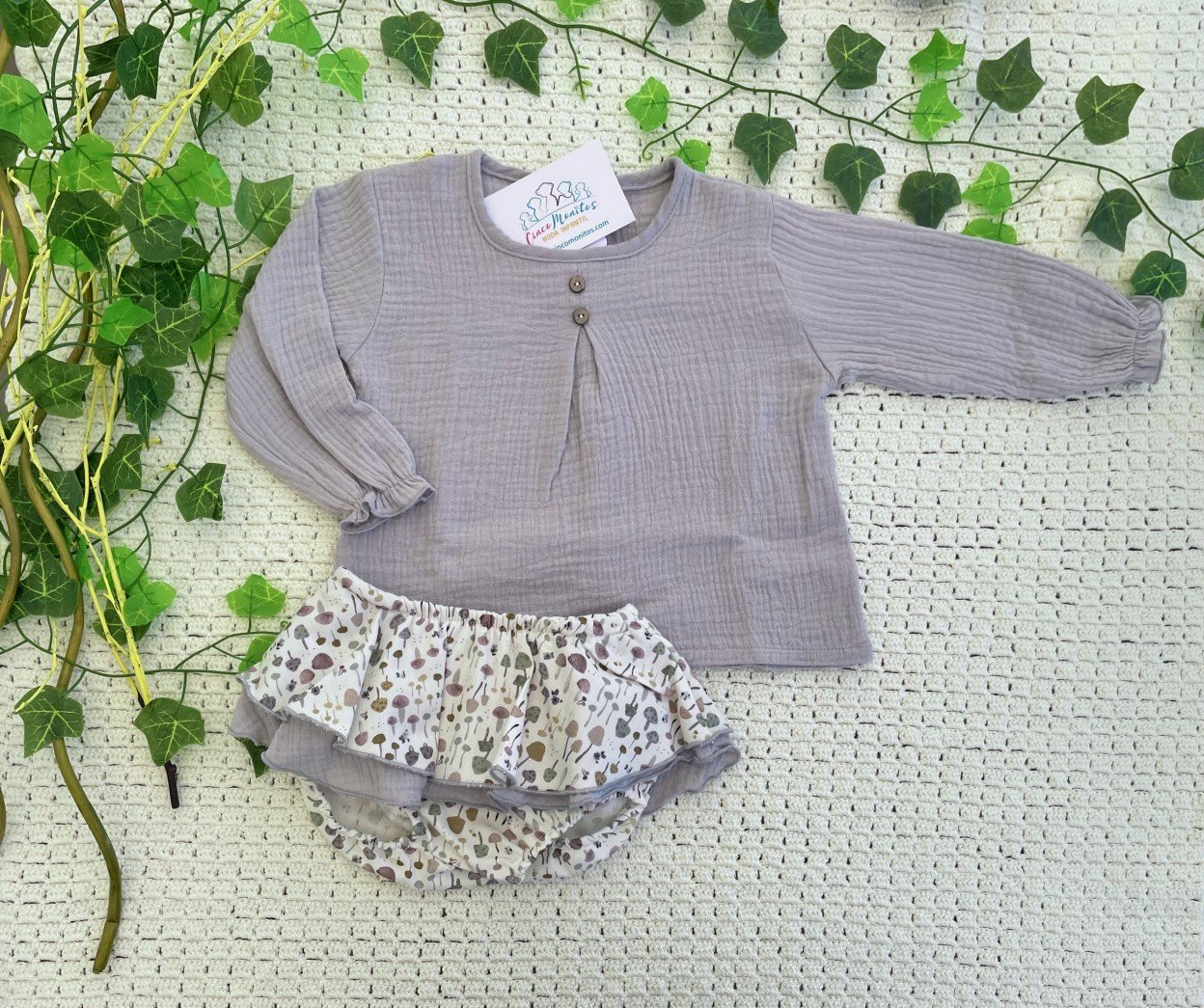 Conjunto Pololo "Módena" gris Calamaro - Imagen 2