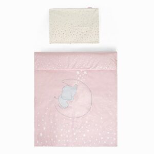 Edredón+Protector Cuna "Weekend Constellation" rosa 60X120 Tuc Tuc