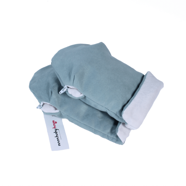 Manoplas "Ante Mint" Pelo crudo Nora Baby